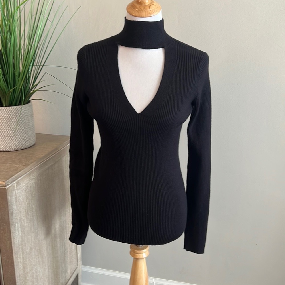 PAIGE Jeanie V-Cuotut Ribbed Sweater - Picture 4 of 4